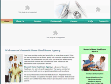 Tablet Screenshot of monarchhomehealthcare.org